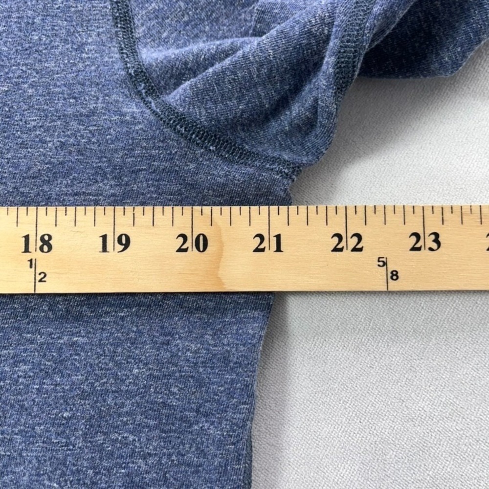 Flint and Tinder Long Sleeve Henley Shirt Men Medium Blue made in USA - Picture 7 of 9